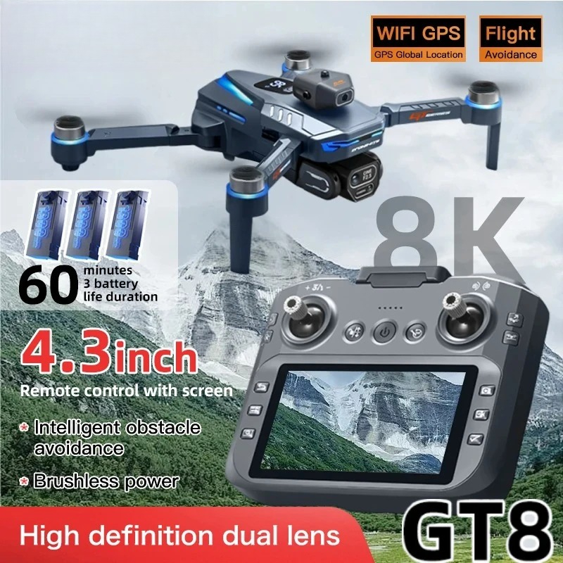 Rc Hobby China - Drone Originale GT8 8K Professionale con