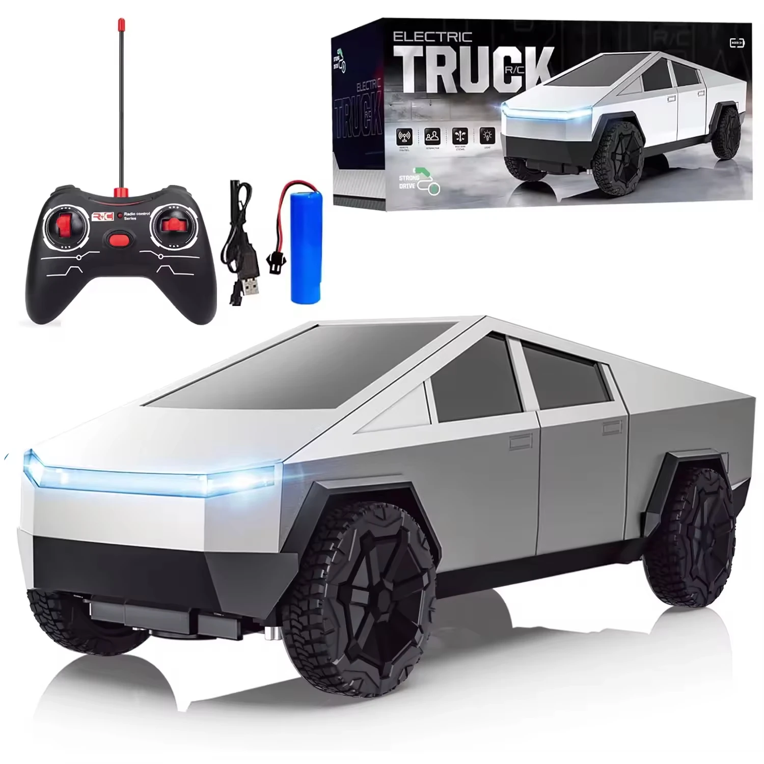 Rc Hobby Grade Cars - 1:24 RC Cybertruck Pickup 4WD Fuoristrada